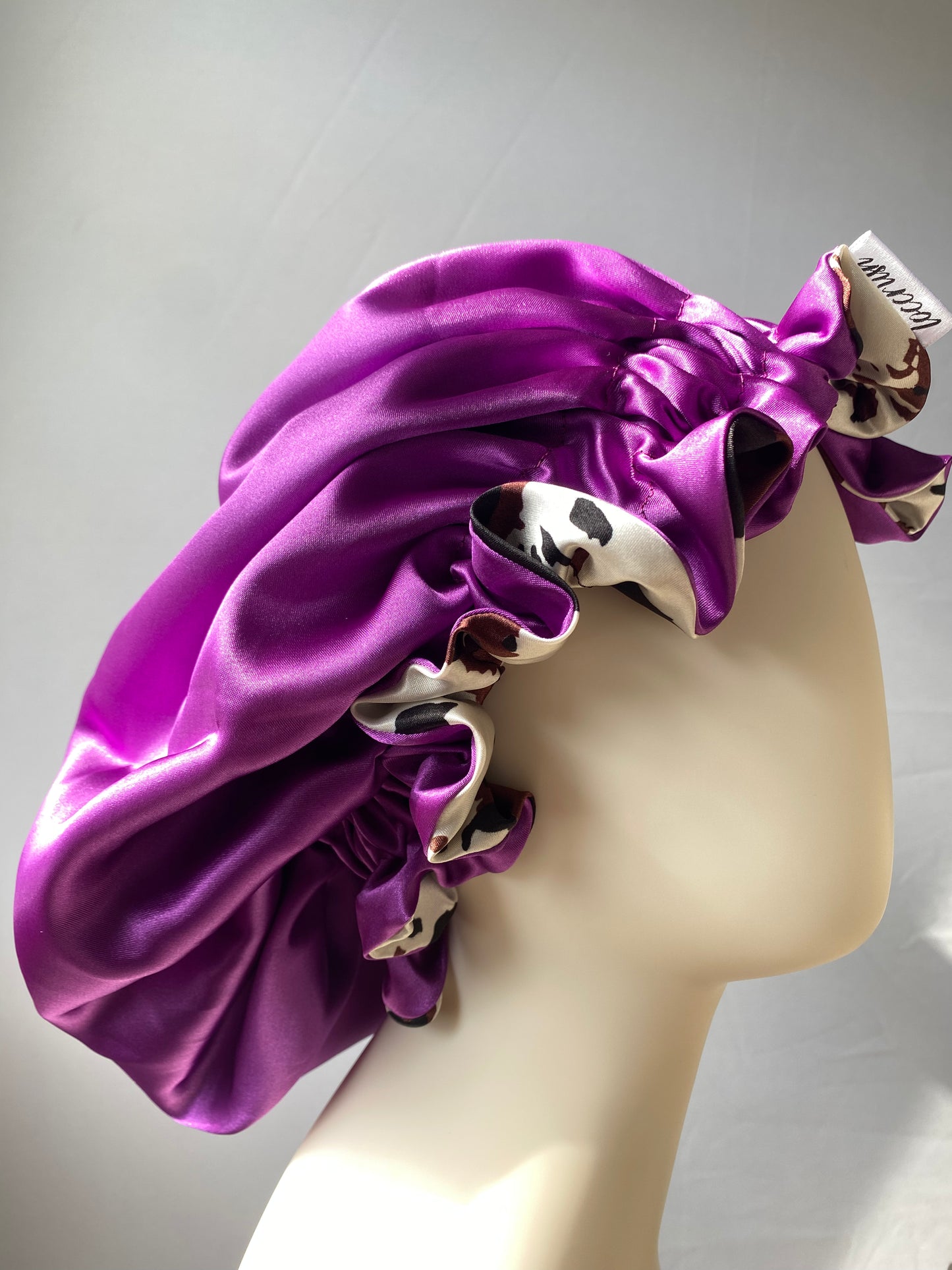 Moo print + Plum, Size Medium: Pre-Made & Ready To Ship