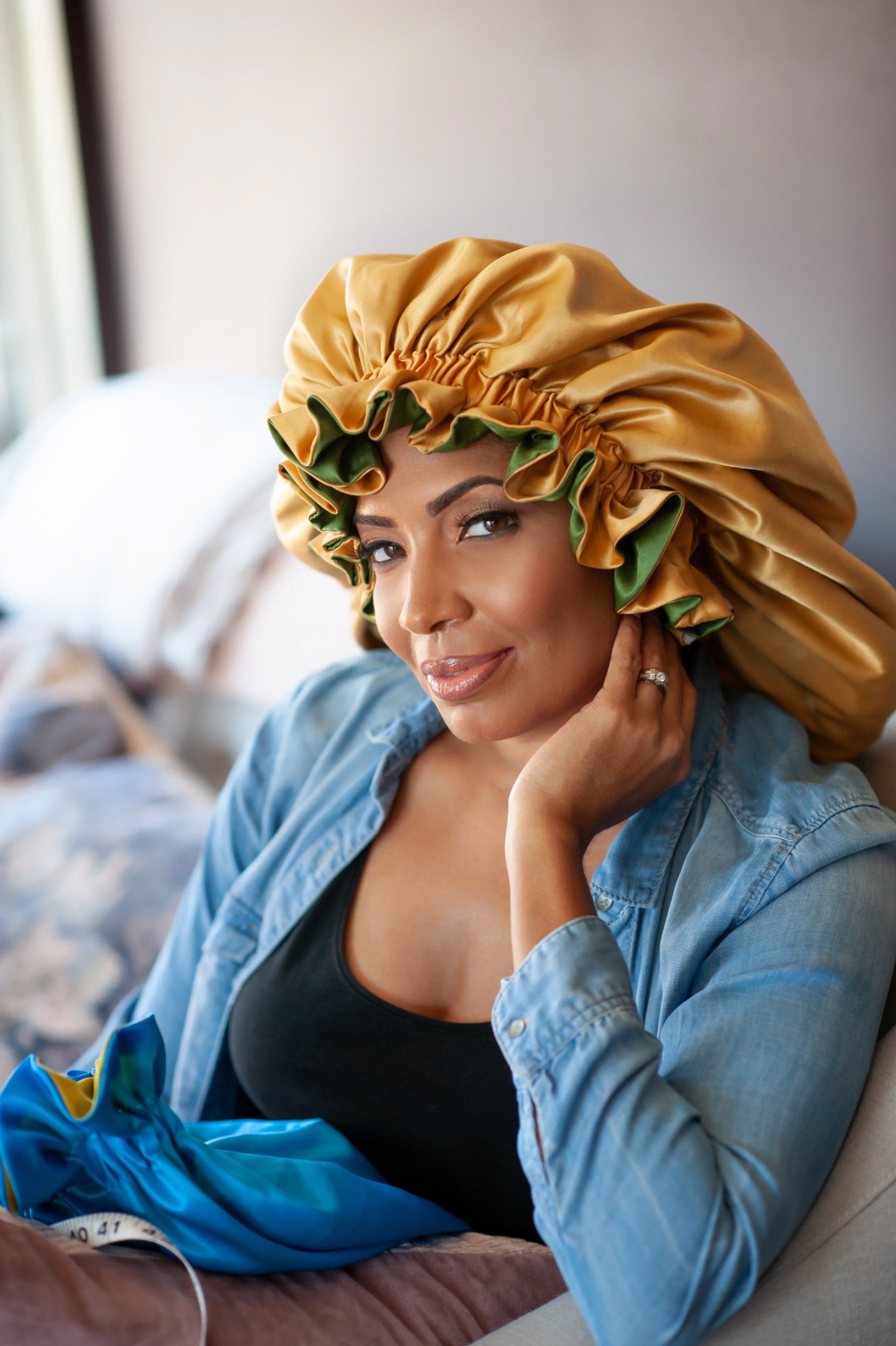 Reversible Satin Bonnet